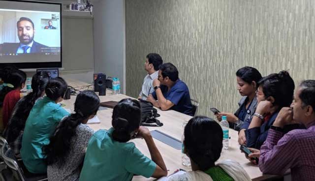 Respiratory nurse education at Yashoda Hospital